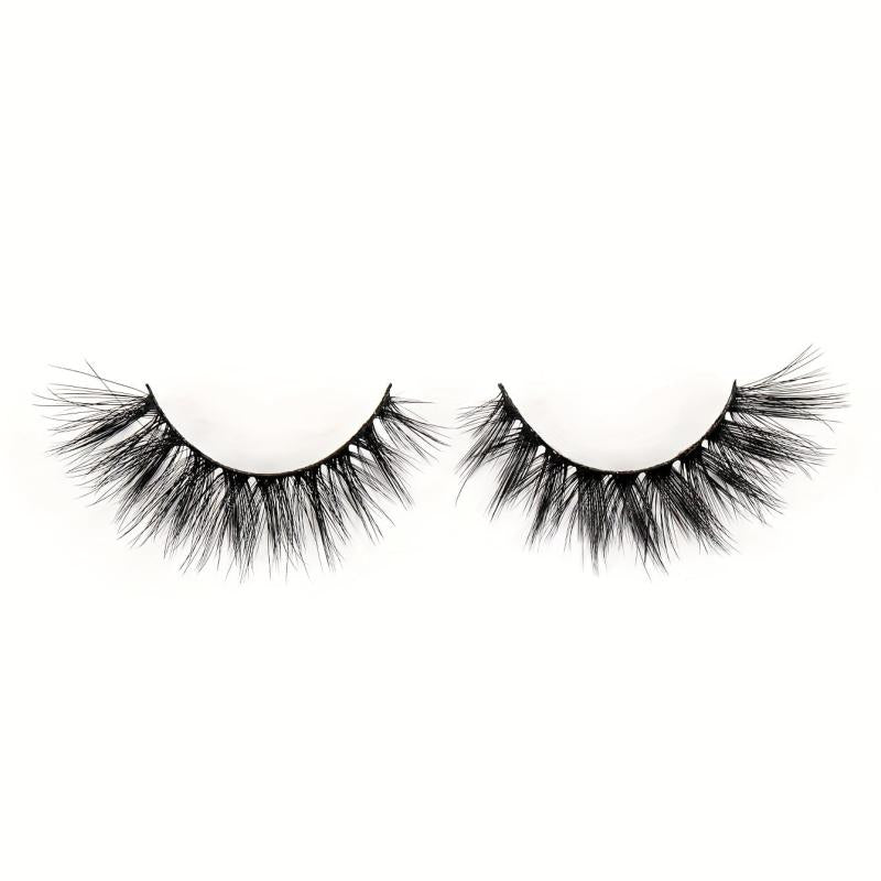 12 Pairs Thick Fluffy Wispy False Eyelashes 15mm Cluster Cross Curling Lashes