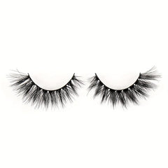 12 Pairs Thick Fluffy Wispy False Eyelashes 15mm Cluster Cross Curling Lashes