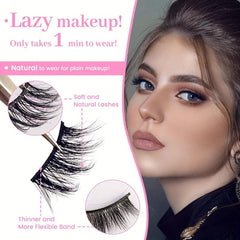 7 Pairs Half Eye Cat Eye Cluster Mink False Eyelashes