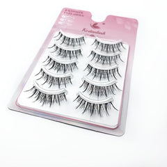 5 Pairs Manga Silk Eyelashes Cluster False Full Strip False Lashes