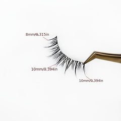 5 Pairs Manga Silk Eyelashes Cluster False Full Strip False Lashes