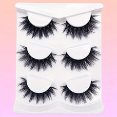 3 Pairs 3D Soft False Eyelashes Thick Fluffy Makeup Tool