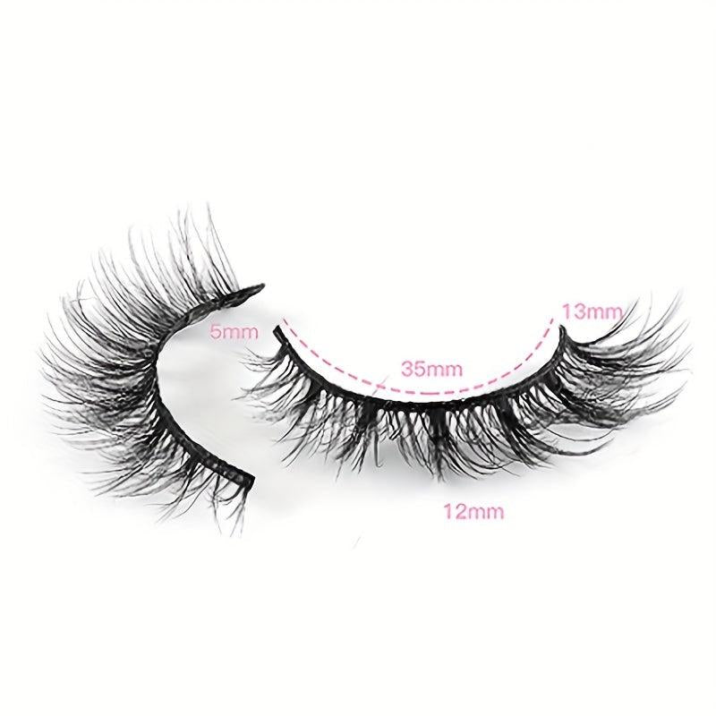 Natural Look False Eyelashes Chemical Fiber False Eyelashes