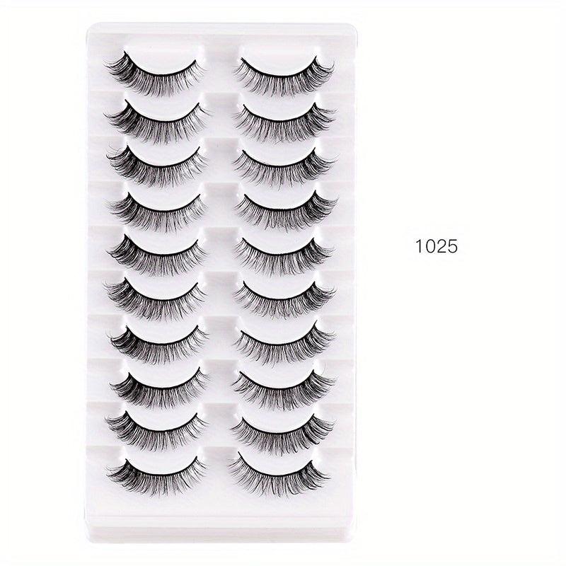 Natural Look False Eyelashes Chemical Fiber False Eyelashes