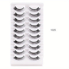 Natural Look False Eyelashes Chemical Fiber False Eyelashes