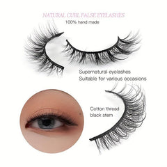 Natural Look False Eyelashes Chemical Fiber False Eyelashes