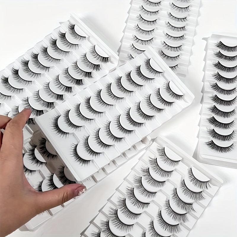 Natural Look False Eyelashes Chemical Fiber False Eyelashes