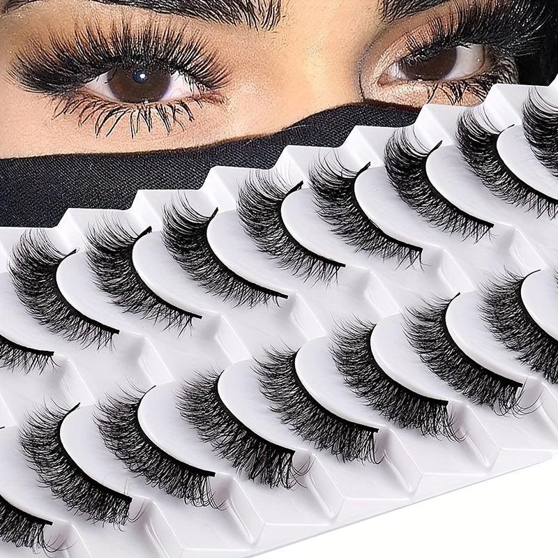 Natural Look False Eyelashes Chemical Fiber False Eyelashes
