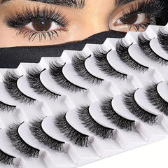 Natural Look False Eyelashes Chemical Fiber False Eyelashes