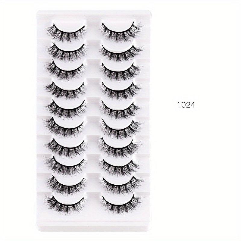 Natural Look False Eyelashes Chemical Fiber False Eyelashes