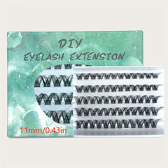 Fishtail False Eyelashes Segmented Cluster 45pcs Lashes Extensions
