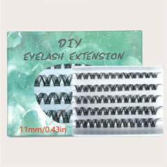 Fishtail False Eyelashes Segmented Cluster 45pcs Lashes Extensions