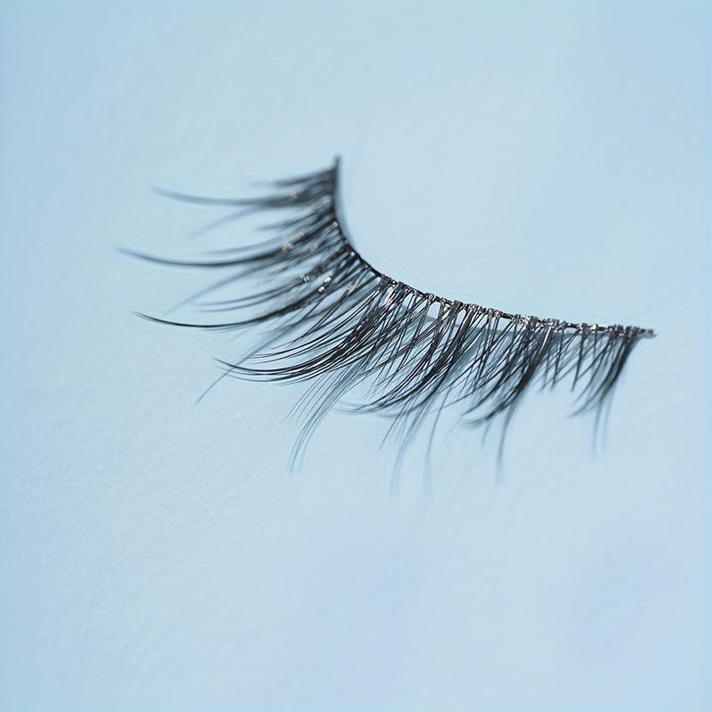 5 Pairs Fairy Tip Tail Cross False Eyelashes Natural Look Reusable Thick Long