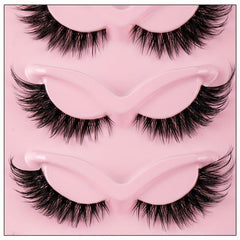 5 Pairs Fox Eye Lashes Winged End Cat Eye Lashes for Party Makeup