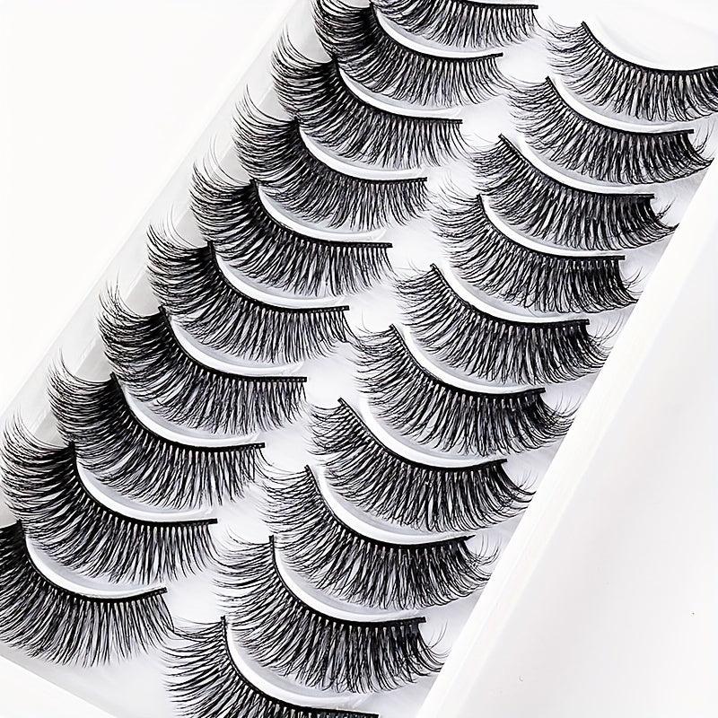 10 Pairs 3D Layer Big Eye False Eyelashes