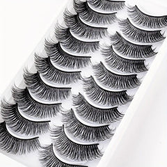 10 Pairs 3D Layer Big Eye False Eyelashes