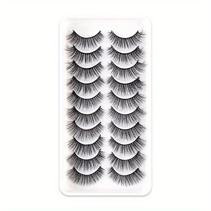 10 Pairs 3D Layer Big Eye False Eyelashes