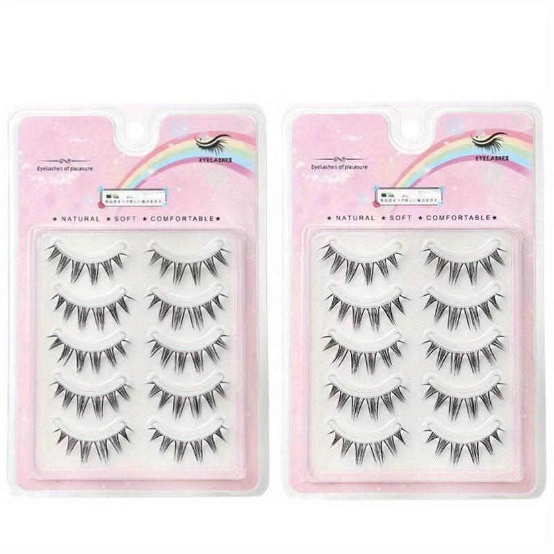 Wispy Manga False Eyelashes Natural Look Short Style TS13