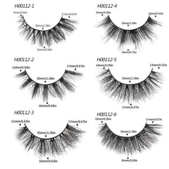10 Pairs Natural 3D Faux Mink False Eyelashes