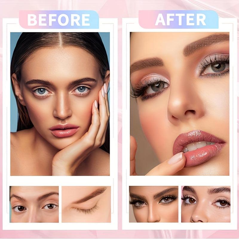14 Pairs Fluffy Faux Mink False Eyelashes Natural & Dramatic Makeup