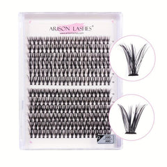 240pcs Cluster Lashes 20D 30 40D 9 16mm Mix D Curling False Eyelashes