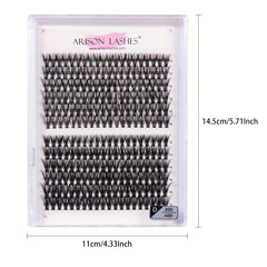 240pcs Cluster Lashes 20D 30 40D 9 16mm Mix D Curling False Eyelashes