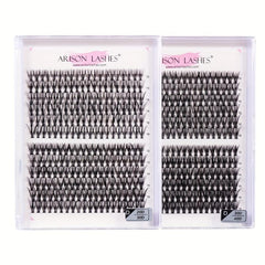240pcs Cluster Lashes 20D 30 40D 9 16mm Mix D Curling False Eyelashes