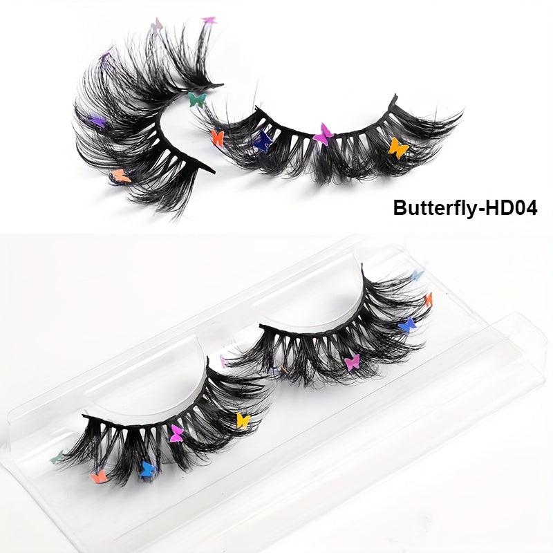 Butterfly 8D Thick False Eyelashes - Perfect for Halloween Party Makeup