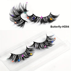 Butterfly 8D Thick False Eyelashes - Perfect for Halloween Party Makeup
