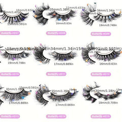 Butterfly 8D Thick False Eyelashes - Perfect for Halloween Party Makeup