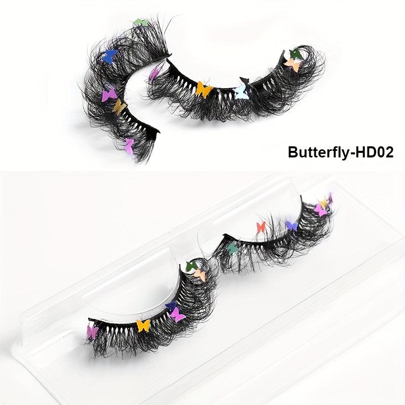 Butterfly 8D Thick False Eyelashes - Perfect for Halloween Party Makeup