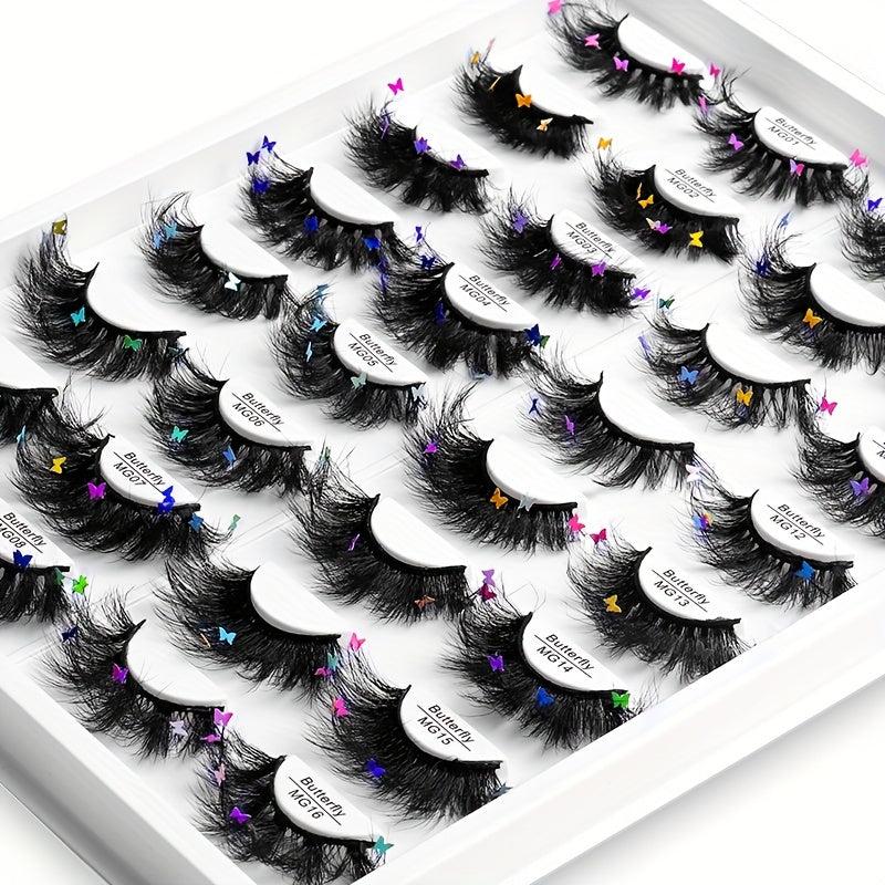 Butterfly 8D Thick False Eyelashes - Perfect for Halloween Party Makeup