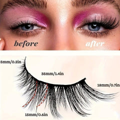 5 Pairs Cat Eye False Eyelashes Natural Faux Mink Lashes