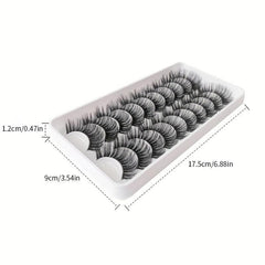 10 Pairs Layer False Eyelashes 3D Curling Thick False Eyelashes