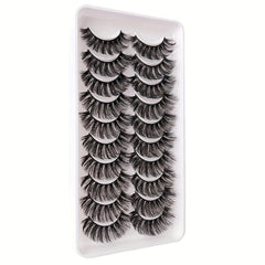 10 Pairs Layer False Eyelashes 3D Curling Thick False Eyelashes