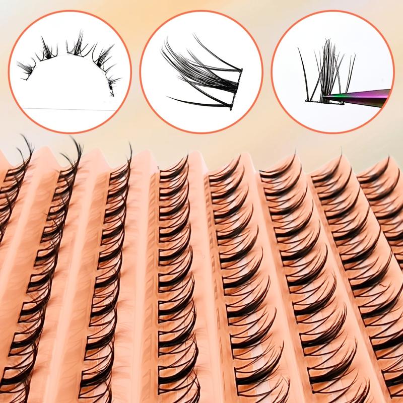 110pcs Clusters Eyelashes Natural Individual Lashes DIY All matched Curling