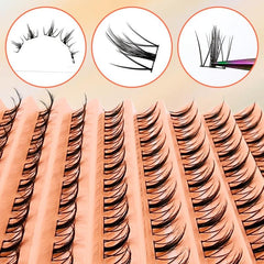 110pcs Clusters Eyelashes Natural Individual Lashes DIY All matched Curling