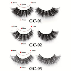 10 Pairs 3D Multilayer False Eyelashes Natural Cross Grafting Lashes