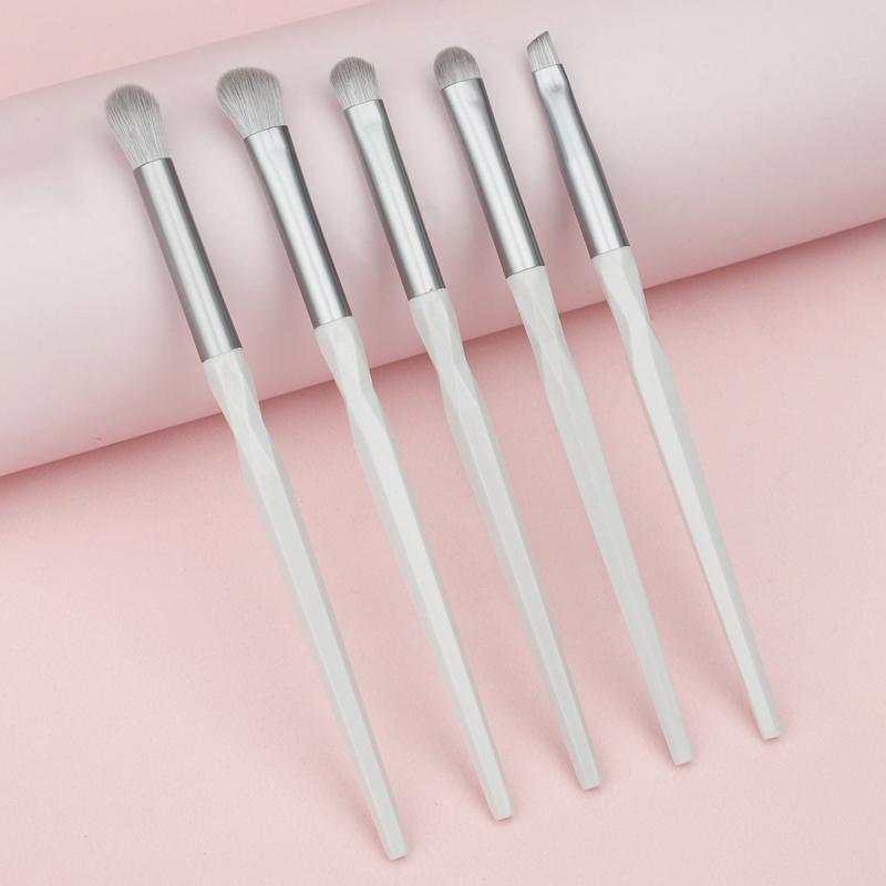 5pcs Eye Makeup Brushes Non Slip Handle Eyeshadow Eyeliner Eyebrow Blending