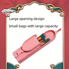 Large Capacity Silicone Makeup Bag Snap-On Storage Beauty Bag