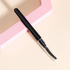 Portable Eyelash Comb with Dust Cover for Makeup Application