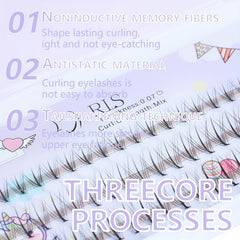 9-11mm Cluster Lashes Simulated Curling Self Grafted Individual Fairy Lashes