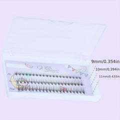 9-11mm Cluster Lashes Simulated Curling Self Grafted Individual Fairy Lashes