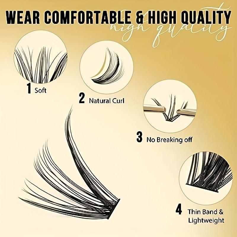 Professional Makeup Individual Eyelashes D Curly 9-16mm