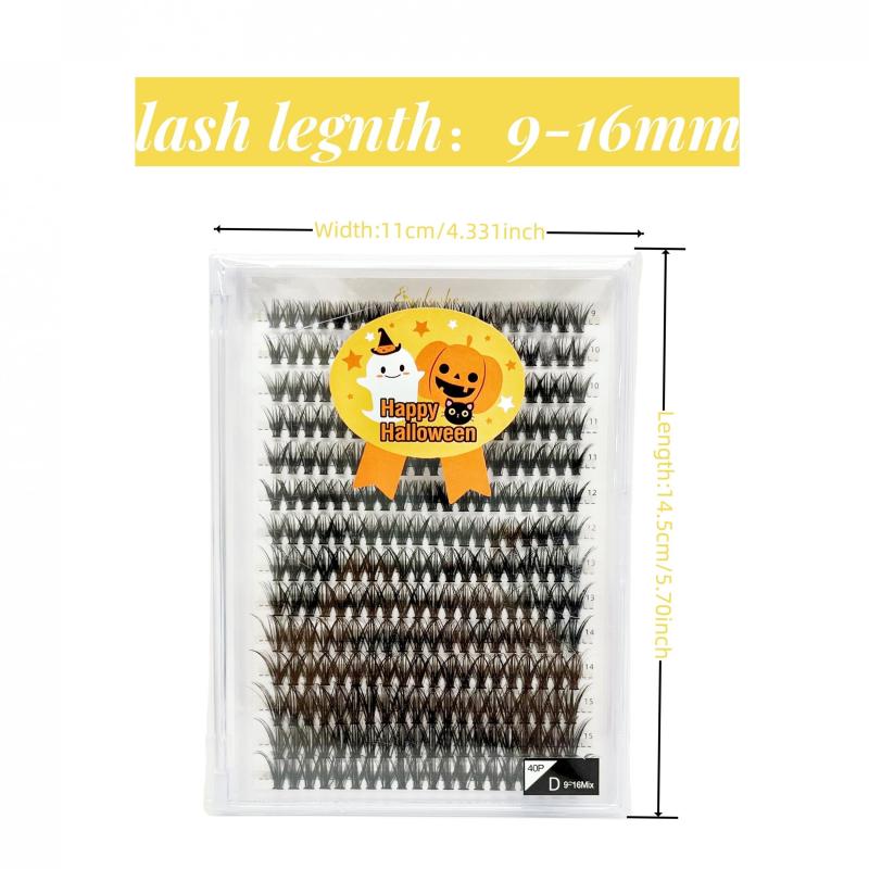 Professional Makeup Individual Eyelashes D Curly 9-16mm