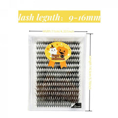 Professional Makeup Individual Eyelashes D Curly 9-16mm