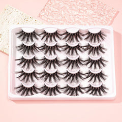 10 Pairs Fluffy 3D Mink False Eyelashes