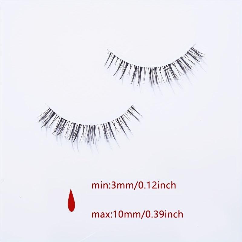 5 Pairs Crisscross False Lashes Natural Look Long Eyelashes Extension