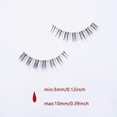 5 Pairs Crisscross False Lashes Natural Look Long Eyelashes Extension