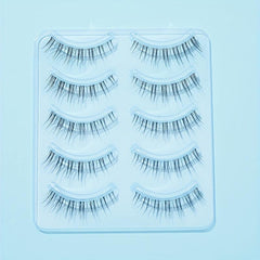 5 Pairs Crisscross False Lashes Natural Look Long Eyelashes Extension